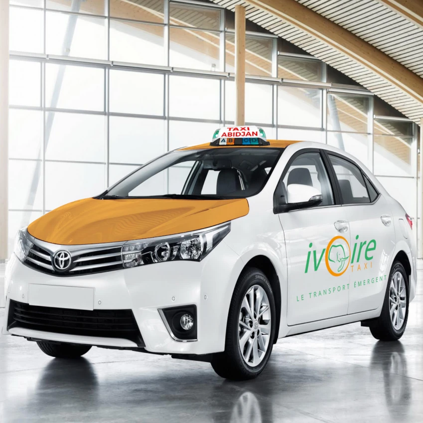 Conception et branding du logo de Ivoire Taxi